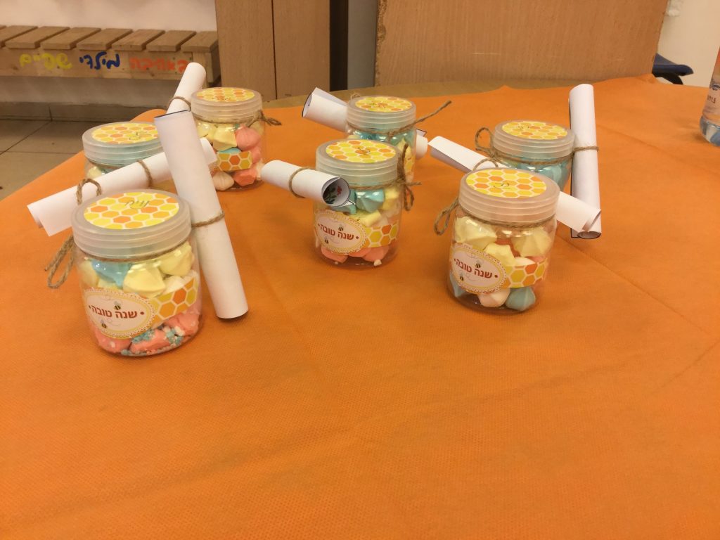little jars with notes attached