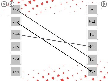 Example of a "Connect" activity used in a math drill